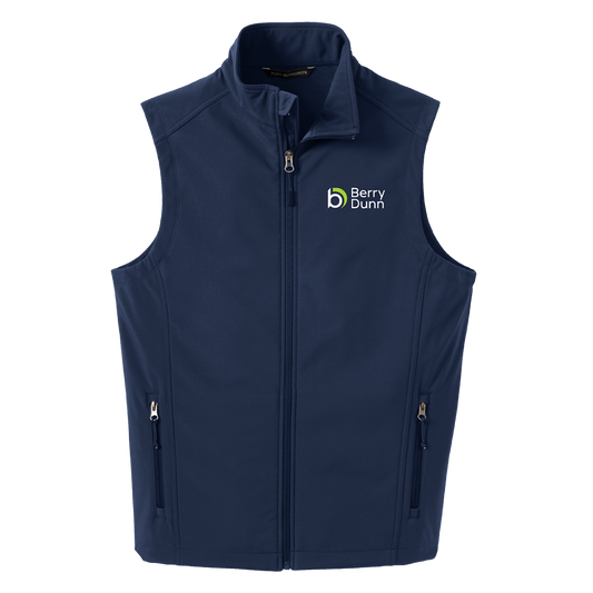 Berry Dunn Navy Core Soft Shell Vest - Masculine Cut