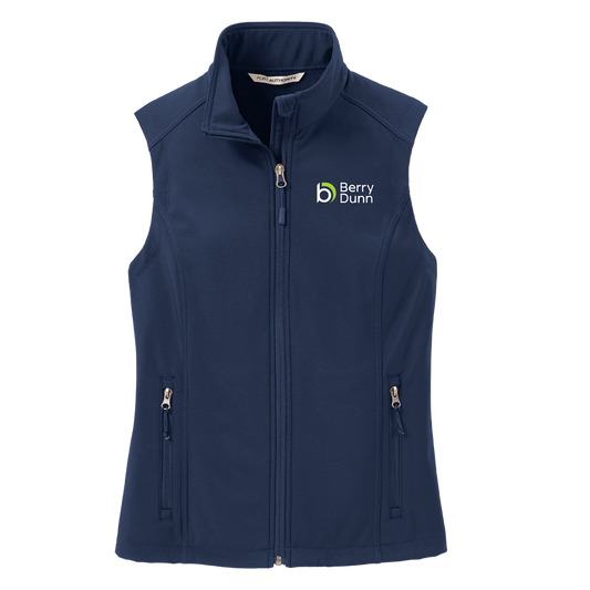 Berry Dunn Navy Core Soft Shell Vest - Feminine Cut