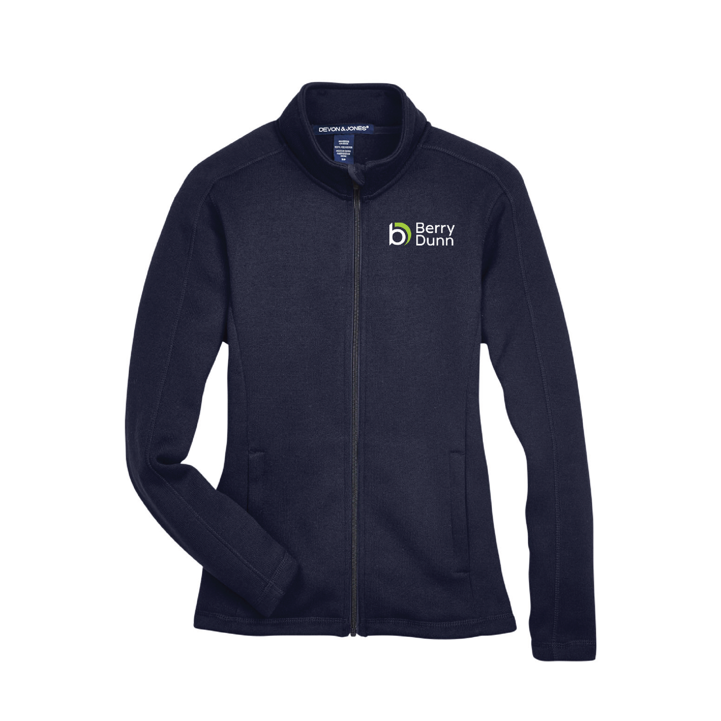 Berry Dunn Bristol Full Zip Sweater Fleece-Feminine Cut